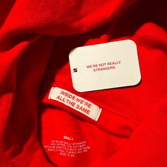 We’re Not Really Strangers NWT Hoodie - Picture 3 of 3